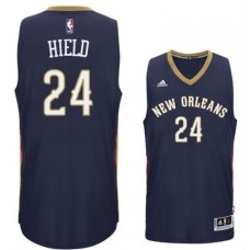 New Orleans Pelicans #24 Buddy Heild 2016 Road Navy New Swingman Jersey