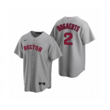 Men's Boston Red Sox #2 Xander Bogaerts Nike Gray Replica Road Stitched Jersey