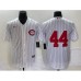 Men's Cincinnati Reds #44 Elly De La Cruz White Field of Dreams Cool Base Stitched Baseball Jersey