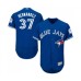 Men's Toronto Blue Jays #37 Teoscar Hernandez Royal Blue Alternate Flex Base Authentic Collection Baseball Jersey