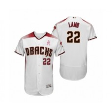 Men's Jake Lamb Arizona Diamondbacks #22 White Crimson 2019 Mothers Day Flex Base Authentic Stitched Jersey