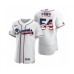 Men's Max Fried #54 Atlanta Braves White 2020 Stars & Stripes 4th of July Stitched Jersey