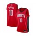 Men's Houston Rockets #10 Eric Gordon Swingman Red Finished Basketball Stitched Jersey - Icon Edition