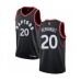 Men's Toronto Raptors #20 Dewan Hernandez Authentic Black Basketball Stitched Jersey Statement Edition