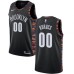 Men's Nike Brooklyn Nets #00 Rodions Kurucs Swingman Black NBA Jersey - 2018 19 City Edition