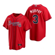 Men's Nike Atlanta Braves #3 Dale Murphy Red Alternate Stitched Baseball Jersey