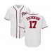 Men's Washington Nationals #17 Andrew Stevenson Replica White Home Cool Base Baseball Jersey