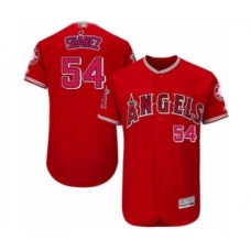 Men's Los Angeles Angels of Anaheim #54 Jose Suarez Red Alternate Flex Base Authentic Collection Baseball Player Stitched Jersey