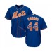 Men's New York Mets #44 Jason Vargas Authentic Royal Blue Team Logo Fashion Cool Base Baseball Jersey