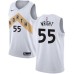 Men's Nike Toronto Raptors #55 Delon Wright Swingman White NBA Jersey - City Edition