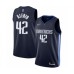 Men's Dallas Mavericks #42 Maxi Kleber Authentic Navy Finished Basketball Stitched Jersey - Statement Edition