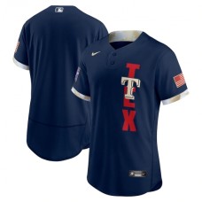 Men's Texas Rangers Blank Nike Navy 2021 MLB All-Star Game Authentic Stitched Jersey