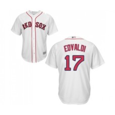 Men's Boston Red Sox #17 Nathan Eovaldi Replica White Home Cool Base Baseball Jersey