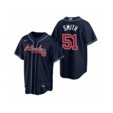 Men's Atlanta Braves #51 Will Smith Nike Navy 2020 Replica Alternate Stitched Jersey