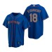 Men's Nike New York Mets #18 Darryl Strawberry Royal Alternate Road Stitched Baseball Jersey