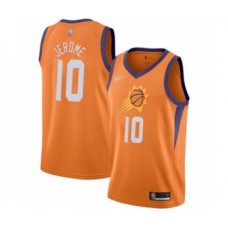 Men's Phoenix Suns #10 Ty Jerome Authentic Orange Finished Basketball Stitched Jersey - Statement Edition