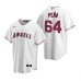 Men's Nike Los Angeles Angels #64 Felix Pena White Home Stitched Baseball Jersey