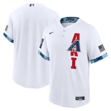 Men's Arizona Diamondbacks Blank Nike White 2021 MLB All-Star Game Replica Stitched Jersey