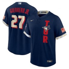 Men's Toronto Blue Jays #27 Vladimir Guerrero Jr. Nike Navy 2021 MLB All-Star Game Replica Player Stitched Jersey