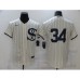 Men's Chicago White Sox #34 Michael Kopech Cream Elite 2021 Field of Dreams Stitched Jersey