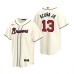 Men's Nike Atlanta Braves #13 Ronald Acuna Jr. Cream Alternate Stitched Baseball Jersey