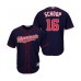 Men's Minnesota Twins #16 Jonathan Schoop Replica Navy Blue Alternate Road Cool Base Baseball Jersey