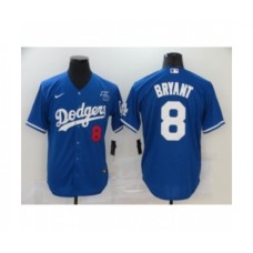 Los Angeles Dodgers #8 Kobe Bryant Royal Stitched Jersey