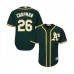 Men's Oakland Athletics #26 Matt Chapman Replica Green Alternate 1 Cool Base Baseball Jersey