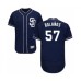 Men's San Diego Padres #57 Ronald Bolanos Navy Blue Alternate Flex Base Authentic Collection Baseball Player Stitched Jersey