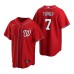 Men's Nike Washington Nationals #7 Trea Turner Red Alternate Stitched Baseball Jersey