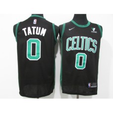 Men's Boston Celtics #0 Jayson Tatum Nike Black Swingman Player Stitched Jersey