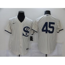 Men's Chicago White Sox #45 Michael Jordan Cream Game 2021 Field of Dreams Stitched Jersey