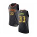 Men's Atlanta Hawks #33 Allen Crabbe Authentic Black Basketball Stitched Jersey - Icon Edition