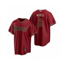 Men's Arizona Diamondbacks #2 Starling Marte Nike Red 2020 Replica Alternate Stitched Jersey