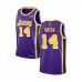 Men's Los Angeles Lakers #14 Danny Green Authentic Purple Basketball Jersey - Statement Edition