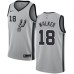 Men's Nike San Antonio Spurs #18 Lonnie Walker Authentic Silver NBA Jersey Statement Edition