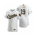 Men's Baltimore Orioles #19 Chris Davis Nike White Authentic Golden Edition Stitched Jersey