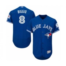 Men's Toronto Blue Jays #8 Cavan Biggio Blue Alternate Flex Base Authentic Collection Baseball Player Stitched Jersey