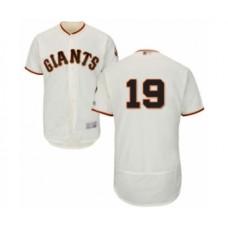 Men's San Francisco Giants #19 Mauricio Dubon Cream Home Flex Base Authentic Collection Baseball Player Stitched Jersey