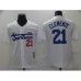 Men's Pittsburgh Pirates #21 Roberto Clemente White Flexbase Authentic Stitched Jersey