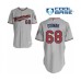 Men's Minnesota Twins #68 Randy Dobnak Authentic Grey Road Cool Base Baseball Player Stitched Jersey