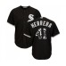 Men's Chicago White Sox #41 Kelvin Herrera Authentic Black Team Logo Fashion Cool Base Baseball Jersey