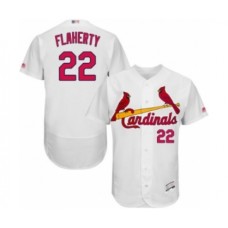 Men's St. Louis Cardinals #22 Jack Flaherty White Home Flex Base Authentic Collection Baseball Player Stitched Jersey