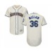 Men's Seattle Mariners #36 Reggie McClain Cream Alternate Flex Base Authentic Collection Baseball Player Stitched Jersey