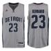 Detroit Pistons #23 Luke Kennard Alternate Gray New Swingman Stitched NBA Jersey