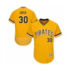 Men's Pittsburgh Pirates #30 Kyle Crick Gold Alternate Flex Base Authentic Collection Baseball Player Stitched Jersey