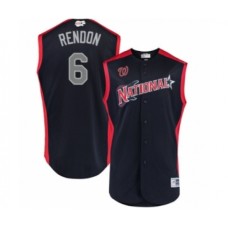 Men's Washington Nationals #6 Anthony Rendon Authentic Navy Blue National League 2019 Baseball All-Star Jersey