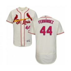 Men's St. Louis Cardinals #44 Junior Fernandez Cream Alternate Flex Base Authentic Collection Baseball Player Stitched Jersey