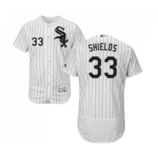 Men's Majestic Chicago White Sox #33 James Shields White Home Flex Base Authentic Collection MLB Jerseys