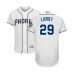 Men's San Diego Padres #29 Dinelson Lamet White Home Flex Base Authentic Collection Baseball Player Stitched Jersey